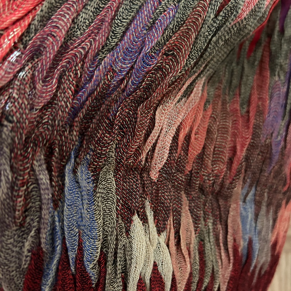 Colorful Patterned Scarf - Picture 2 of 3